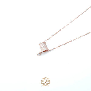 Rolling Diamond 925 Silver Necklace - Buy Silver Jewellery Online - Shinewine