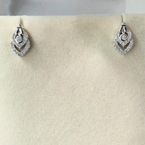 Ruza Diamond Silver Earrings - Shinewine.co