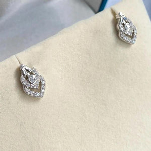 Ruza Diamond Silver Earrings - Shinewine.co