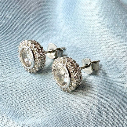 Sophia Diamond Silver Earring - Shinewine.co